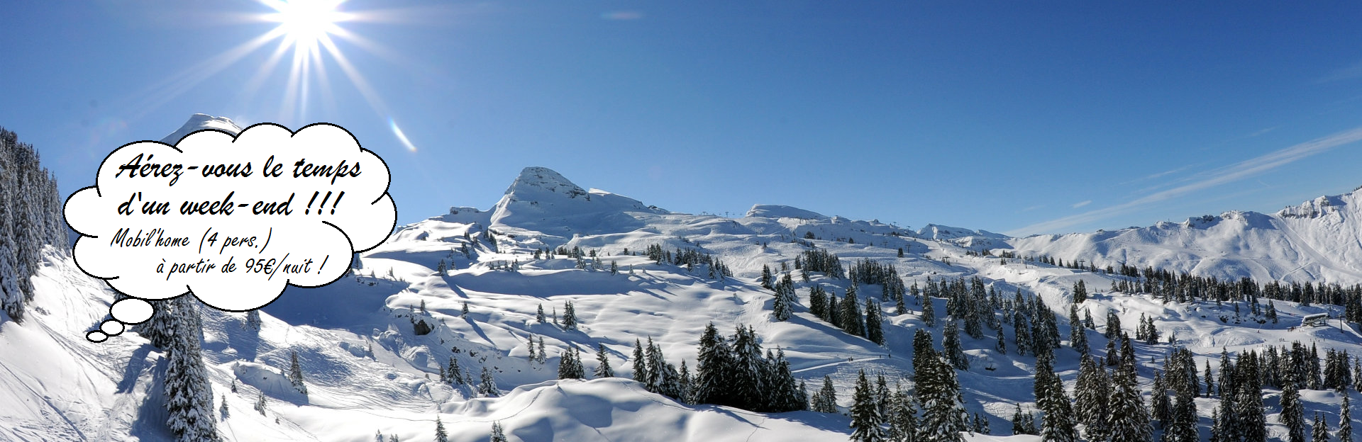 camping caravaneige | 4 étoiles avec piscine | montagne en hiver | Châtel | Haute Savoie | 1