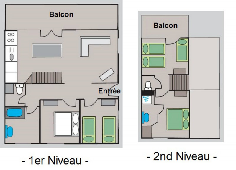 Appartement-chalet plan | camping l'oustalet | châtel | vue montagne | 8