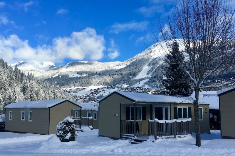 camping l'oustalet | caravaneige en station de ski | hiver | châtel | portes du soleil 