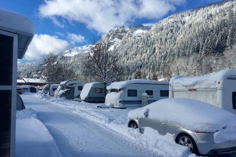 camping l'oustalet | caravaneige en station de ski | hiver | châtel | portes du soleil | 2