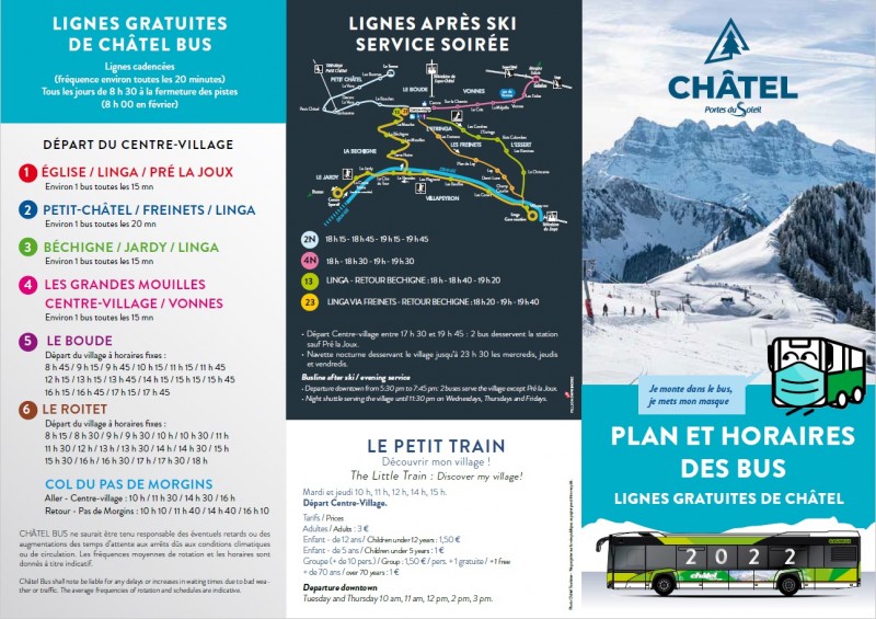 Horaires bus | camping l'Oustalet | Châtel | Hiver 2021-2022