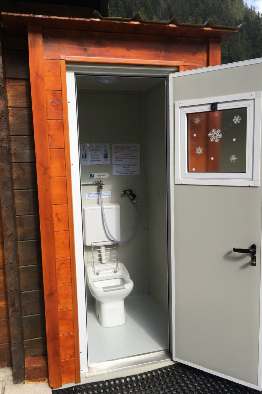 Cabin for chemical toilets